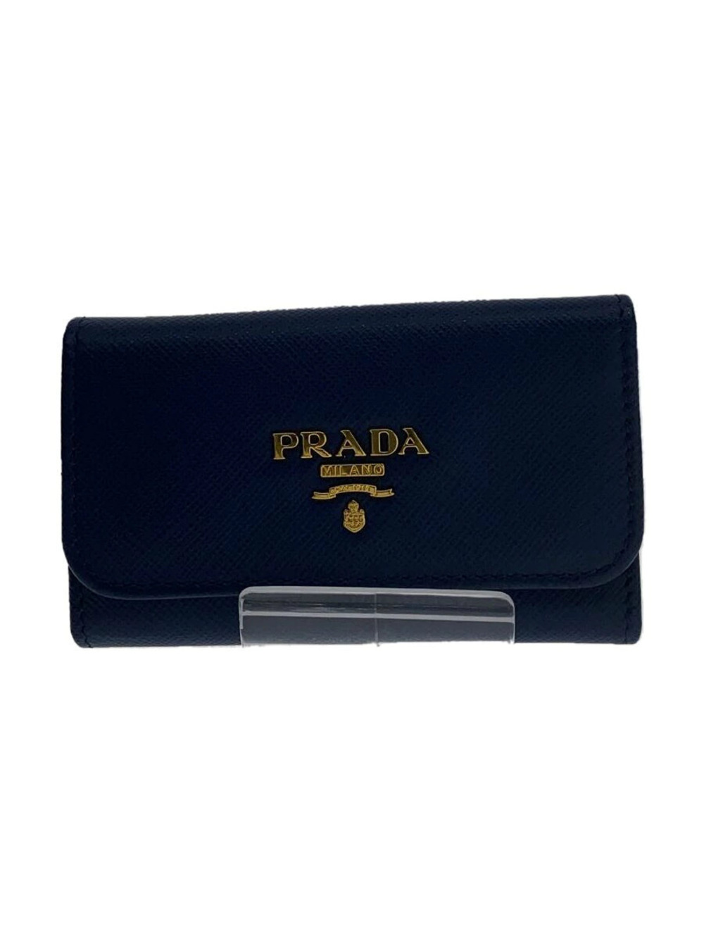 Prada Case Wallet Saffiano Leather Navy Blue